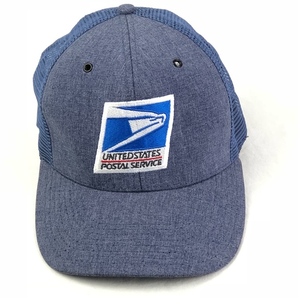 Usps Flexfit Mesh Hat Blue 